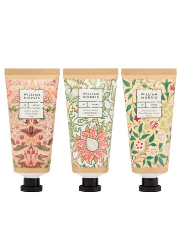William Morris Kitchen Garden Hand Care Essentials Gift Set and Linen Pouch