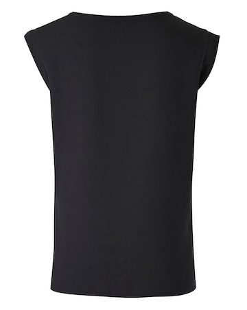 Oasis Curve Metallic Lace Top