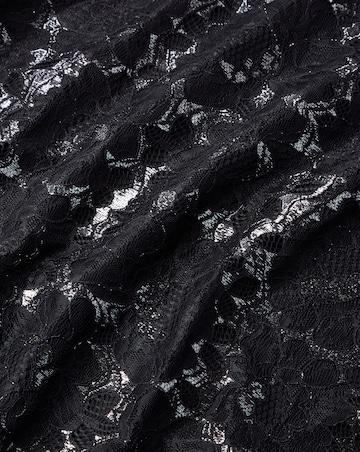 Oasis Curve Metallic Lace Top