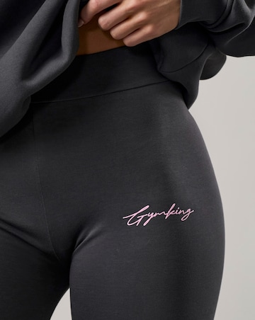 Gym King Mindset Script Jersey Legging