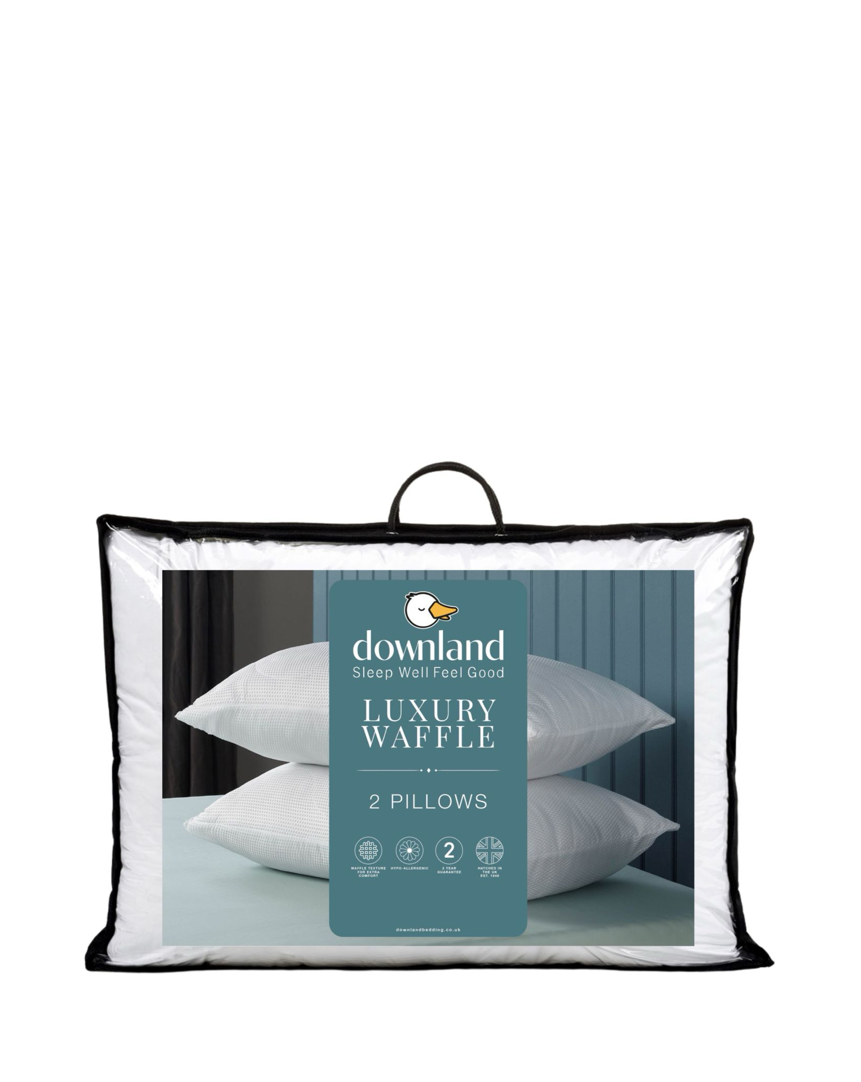 New In - Downland Luxury Waffle Pack of 2 Pillows