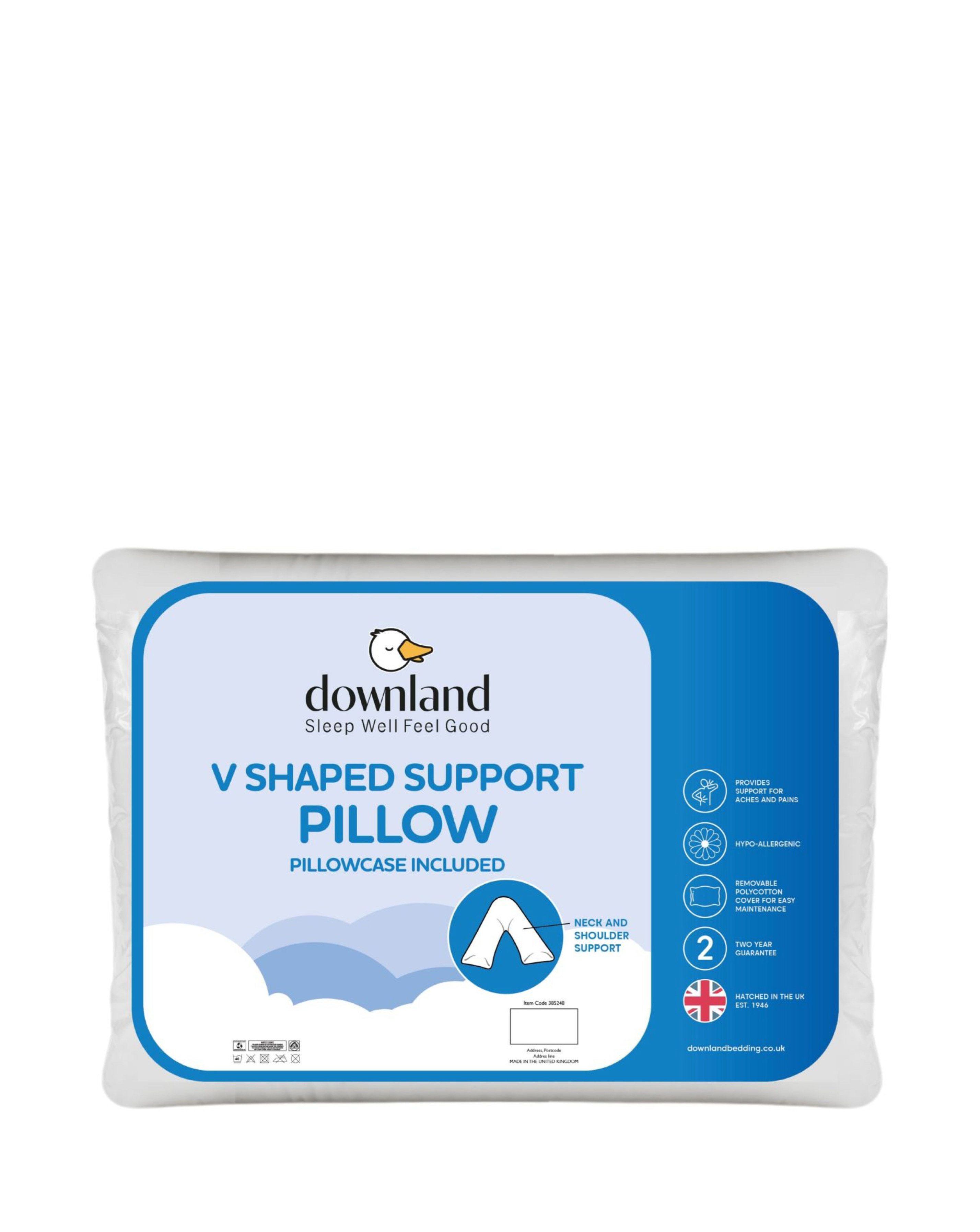 New In - Downland V-Shape Support Pillow