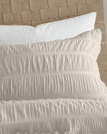 Catherine Lansfield Seersucker Duvet Cover Set