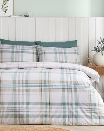 Catherine Lansfield Cartmel Check Duvet Cover Set
