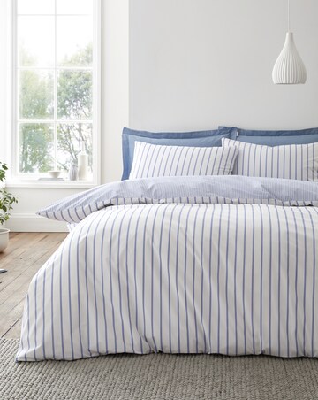 Bianca Hampton Stripe 100% Cotton Duvet Cover Set