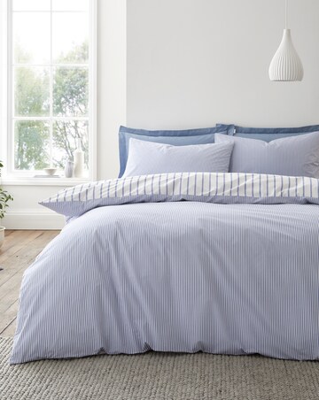Bianca Hampton Stripe 100% Cotton Duvet Cover Set