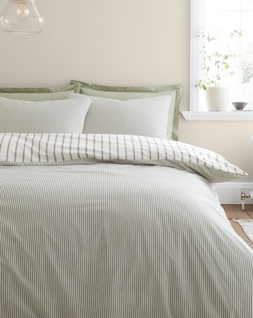 Bianca Hampton Stripe 100% Cotton Duvet Cover Set