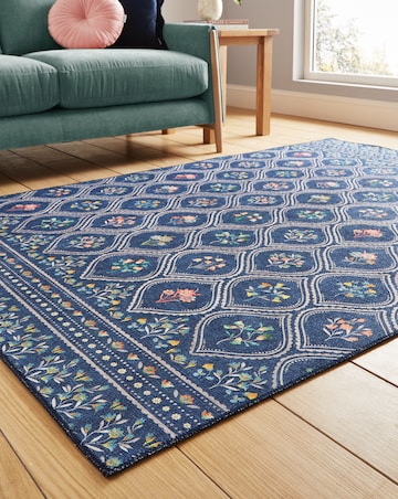 Catherine Lansfield Cameo Floral Washable Rug