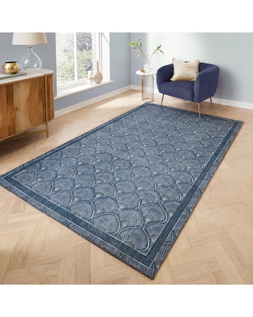 Catherine Lansfield Deco Peacock Washable Rug