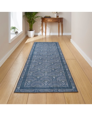 Catherine Lansfield Deco Peacock Washable Runner
