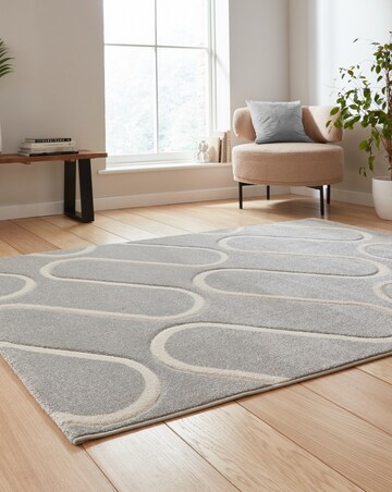 Catherine Lansfield Linear Curve Geometric Rug