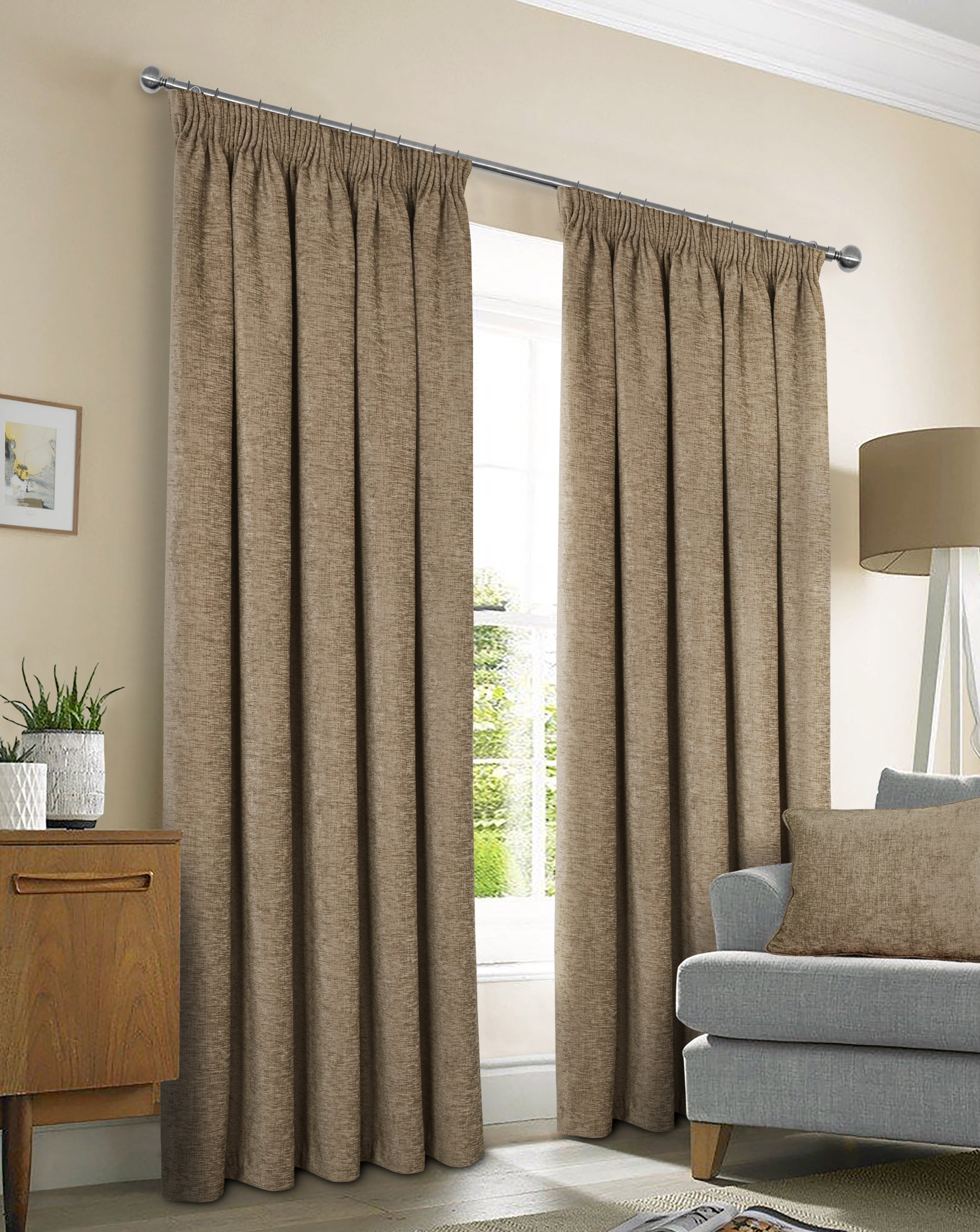 Sundour Washington Pencil Pleat Curtains