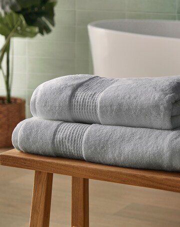 Silentnight Luxury Waffle Border Cotton Towel