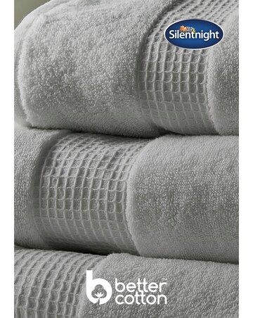 Silentnight Luxury Waffle Border Cotton Towel