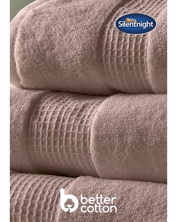 Silentnight Luxury Waffle Border Cotton Towel
