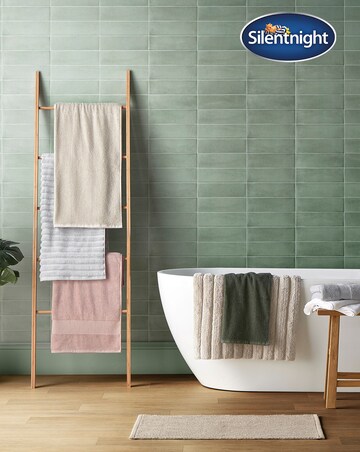 Silentnight Luxury Waffle Border Cotton Towel