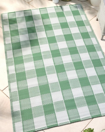 Gingham Outoor Rug