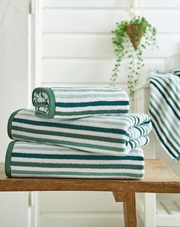 Deyongs Bliss Linear 100% Cotton 550GSM Striped Towel
