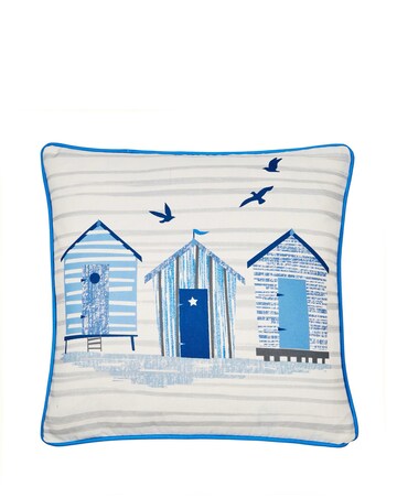 Fusion Beach Huts Outdoor Filled Cushion