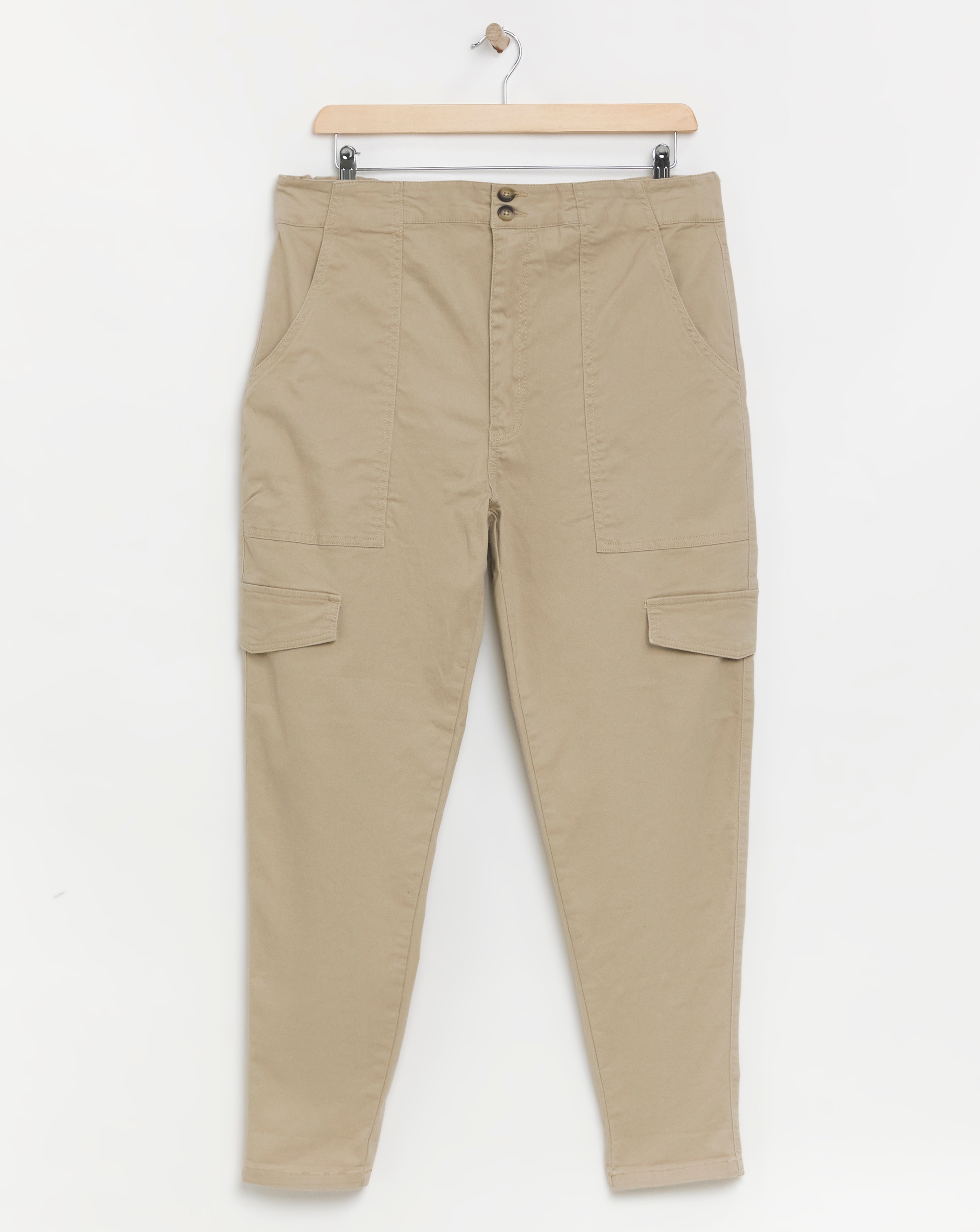 Cotton Tapered Cargo Trouser