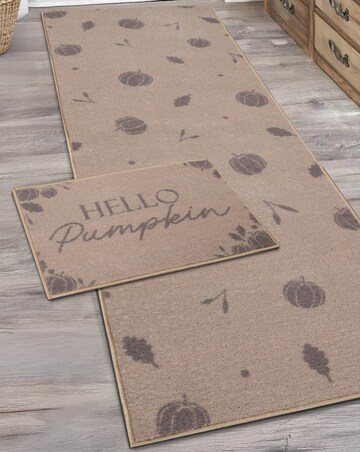 Hello Pumpkin Runner and Doormat Set