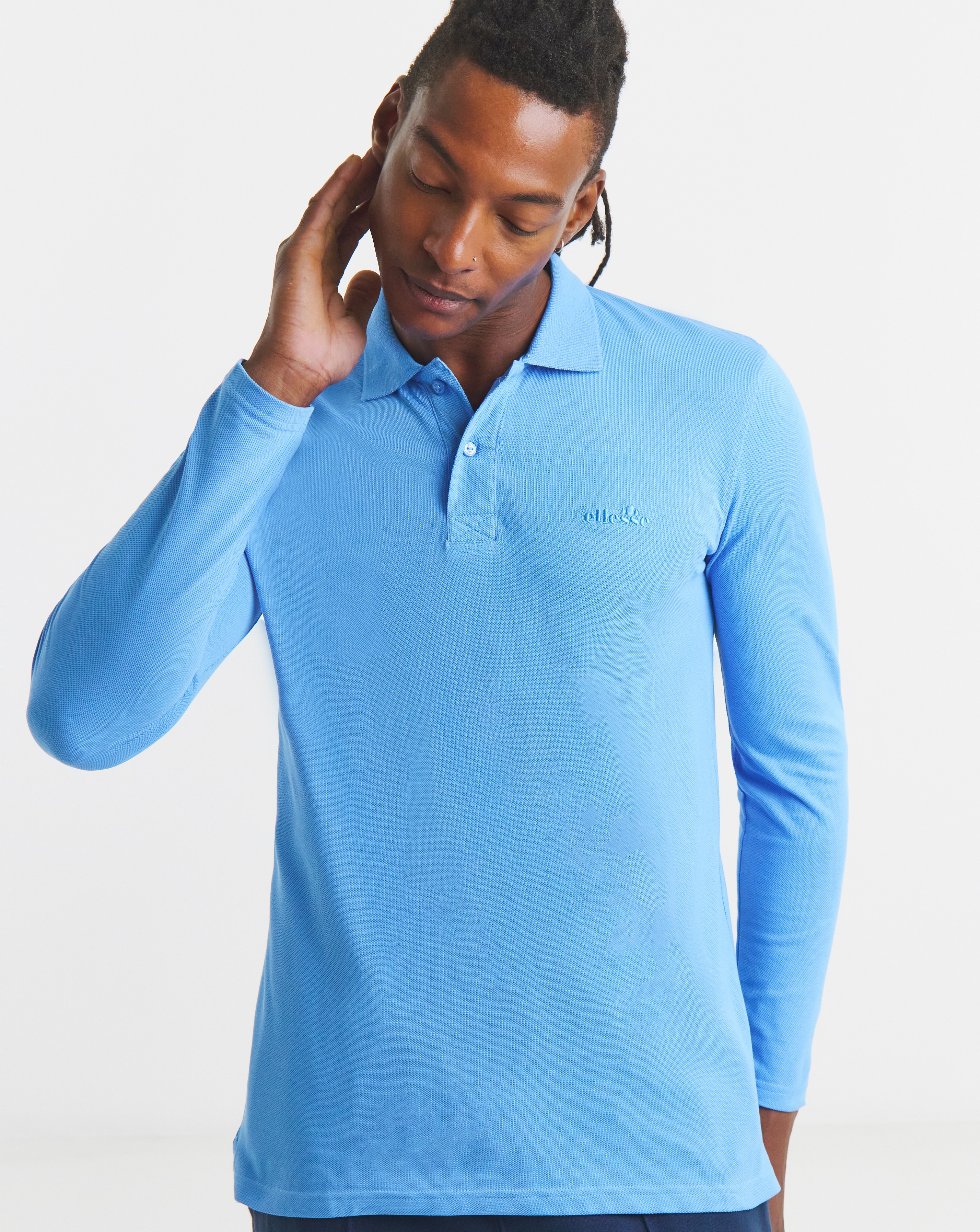 New In - ellesse Nerola Long Sleeve Polo