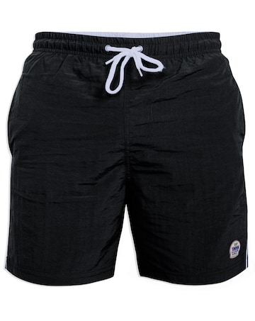 D555 Big & Tall Yarrow Full Length Swim Short - Black
