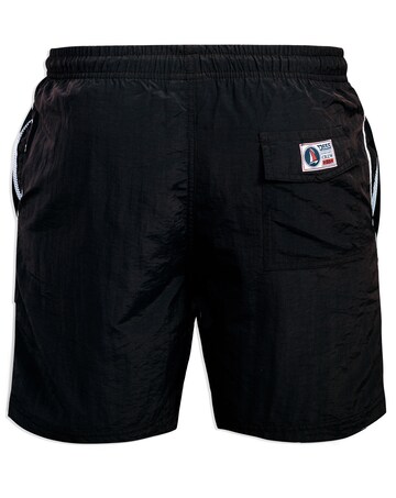 D555 Big & Tall Yarrow Full Length Swim Short - Black