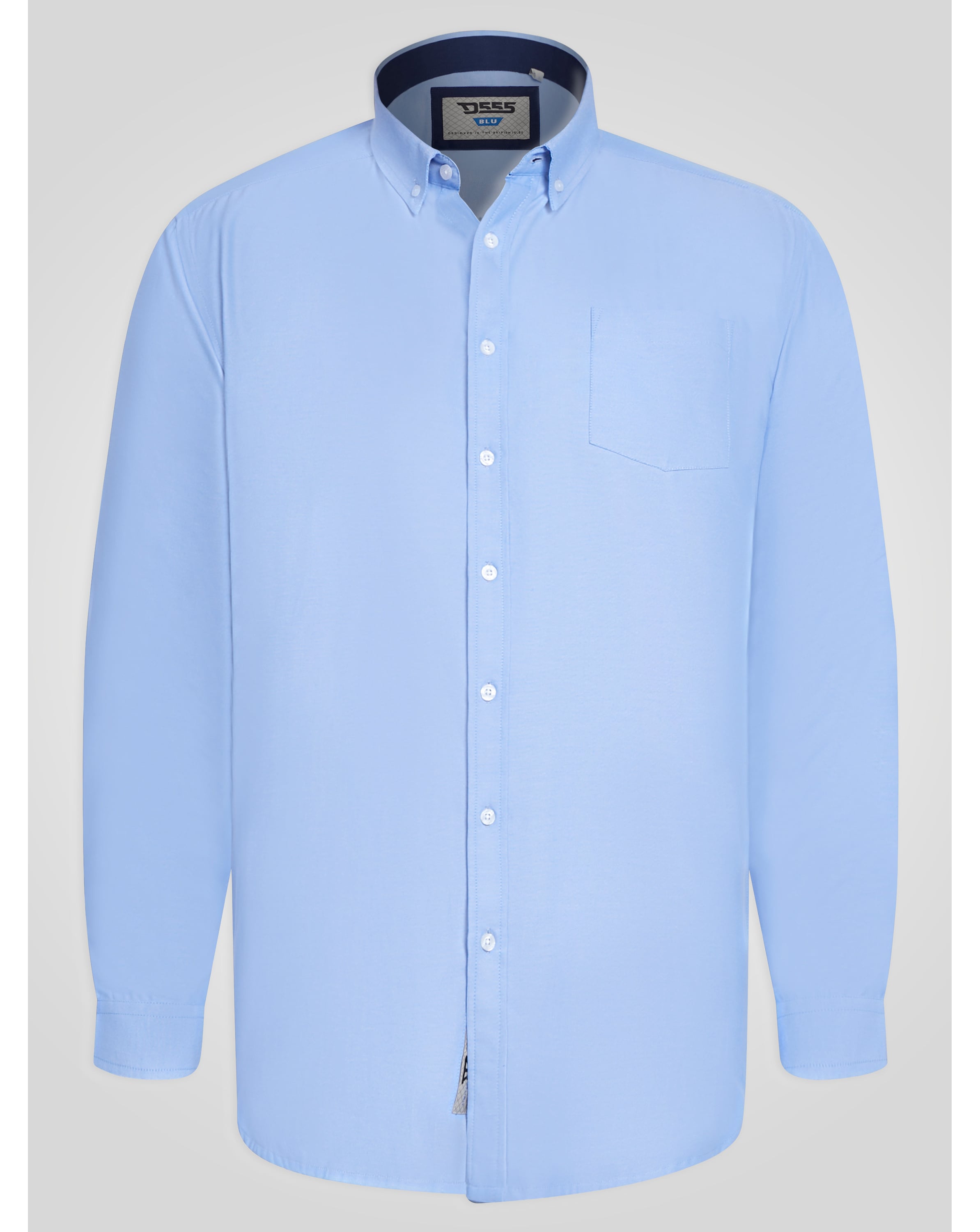 D555 SKY BLUE Oxford Long Sleeve Shirt
