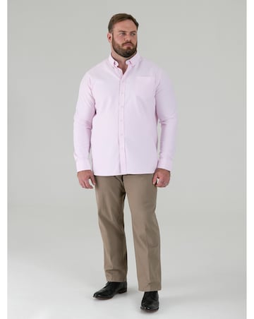 D555 Richard-PINK Basic Oxford Long Sleeve Shirt