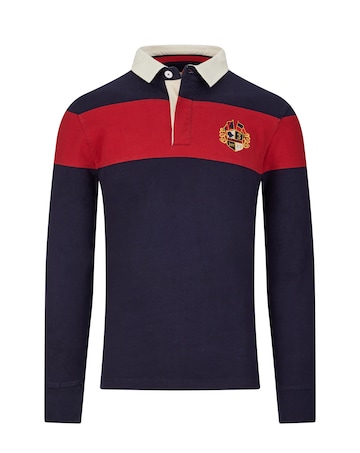 Raging Bull - Long Sleeve Chest Panel Rugby - Navy