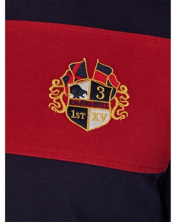Raging Bull - Long Sleeve Chest Panel Rugby - Navy