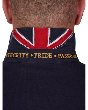 Raging Bull - Long Sleeve Chest Panel Rugby - Navy