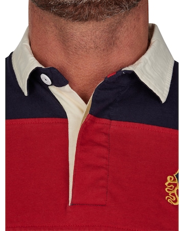 Raging Bull - Long Sleeve Chest Panel Rugby - Navy
