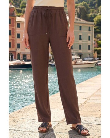 Roman Cotton Air Flow Wide Leg Trouser