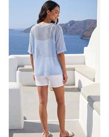 Roman Oversized Textured Stretch Top