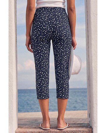 Roman Bengaline Spot Print Crop Trouser