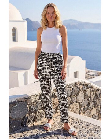 Roman Geo Print Trousers