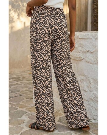 Roman Abstract Wide Leg Trouser