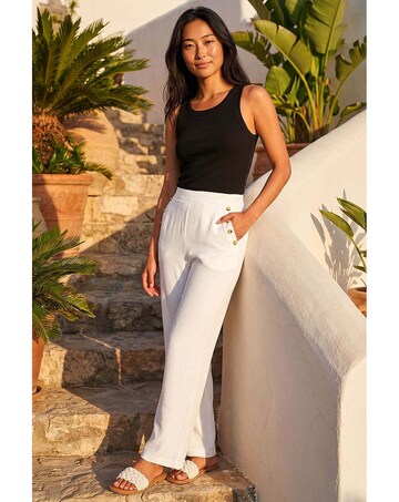 Roman Petite Button Side Trousers