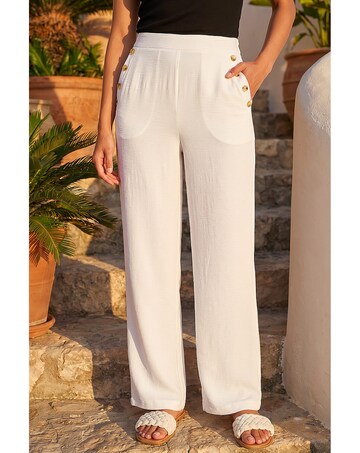 Roman Petite Button Side Trousers