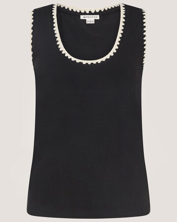 Monsoon Teri Contrast Stitch Jersey Top