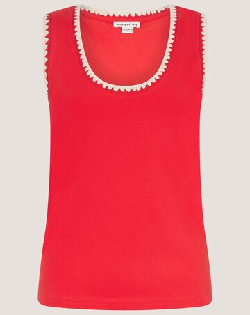 Monsoon Teri Contrast Stitch Jersey Top