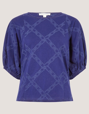 Monsoon Ellie Puff Sleeve Jersey Top