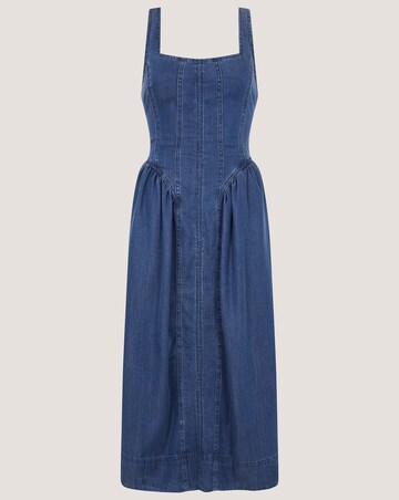 Monsoon Delia Denim Midi Corset Dress