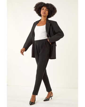 Roman Jersey Elastic Waist Harem Trouser