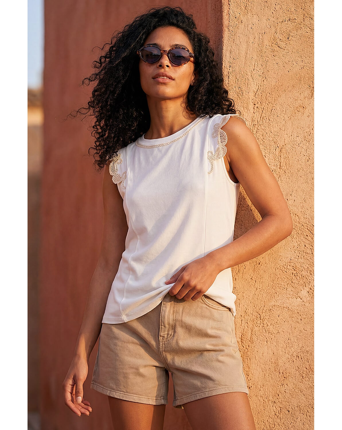 Embroidered Ruffle Tops | Ambrose Wilson