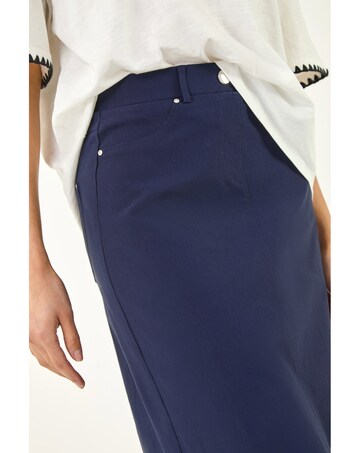 Roman A-Line Bengaline Stretch Skirt