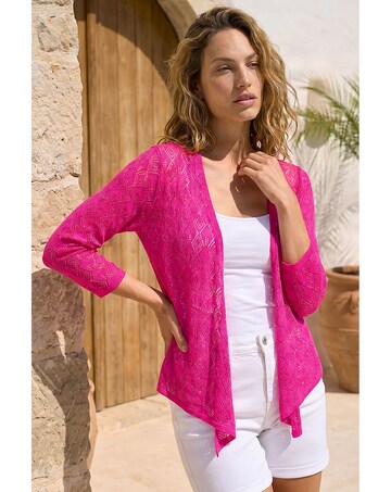 Roman Detailed Draped Knit Shrug