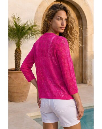 Roman Detailed Draped Knit Shrug